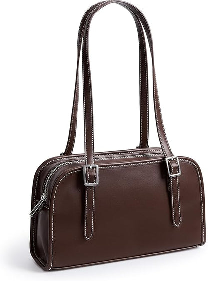 KALIDI Women’s Swing Zip Leather Shoulder Bag
