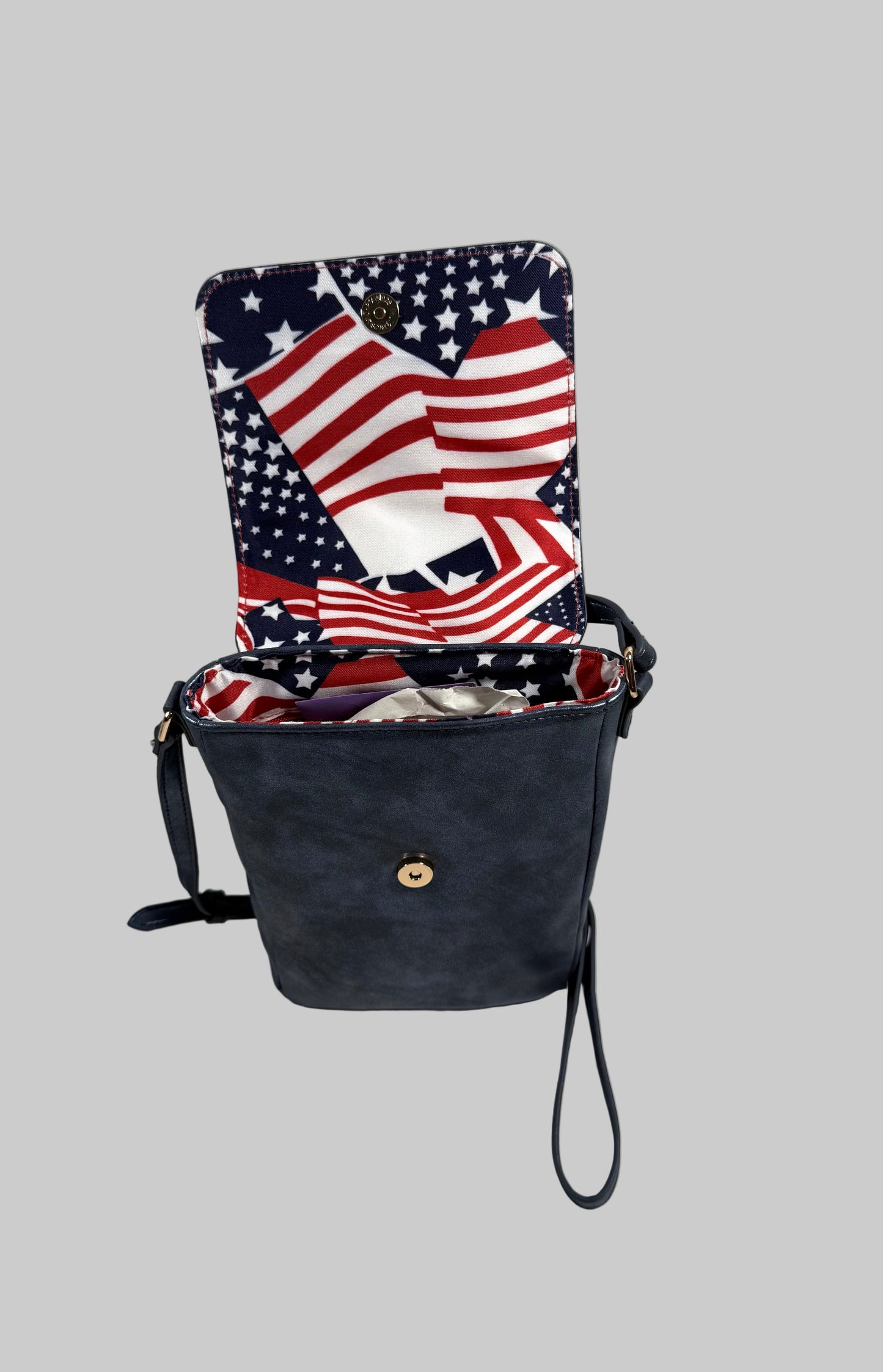 American Flag Mini Messenger Bags Purses in Multi-color
