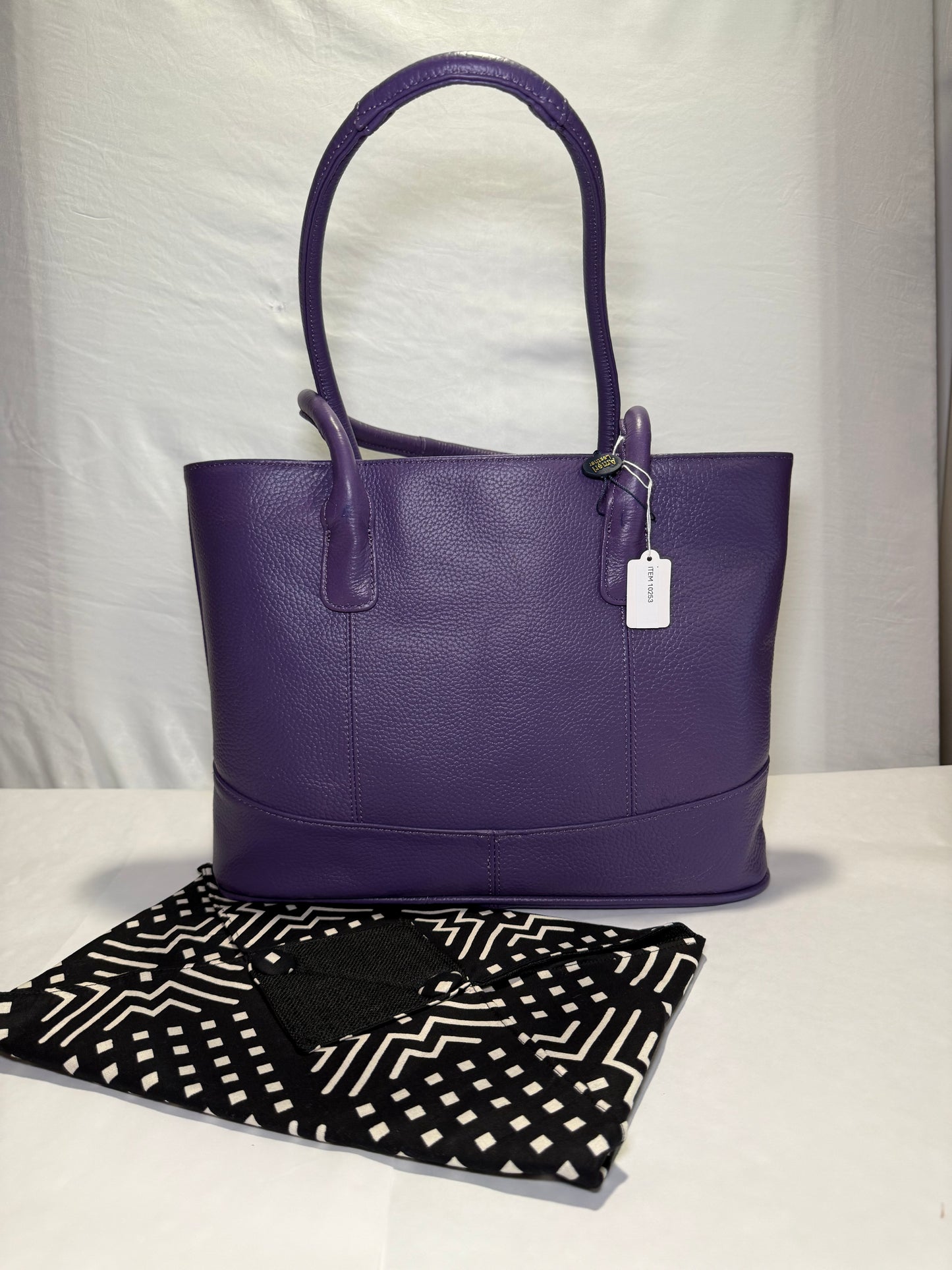  Purple Casual Leather tote 