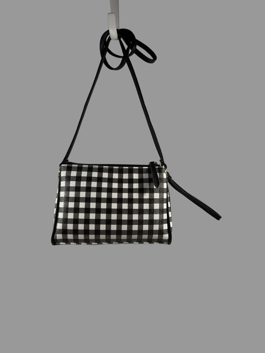  Black/White Convertible Crossbody Bag