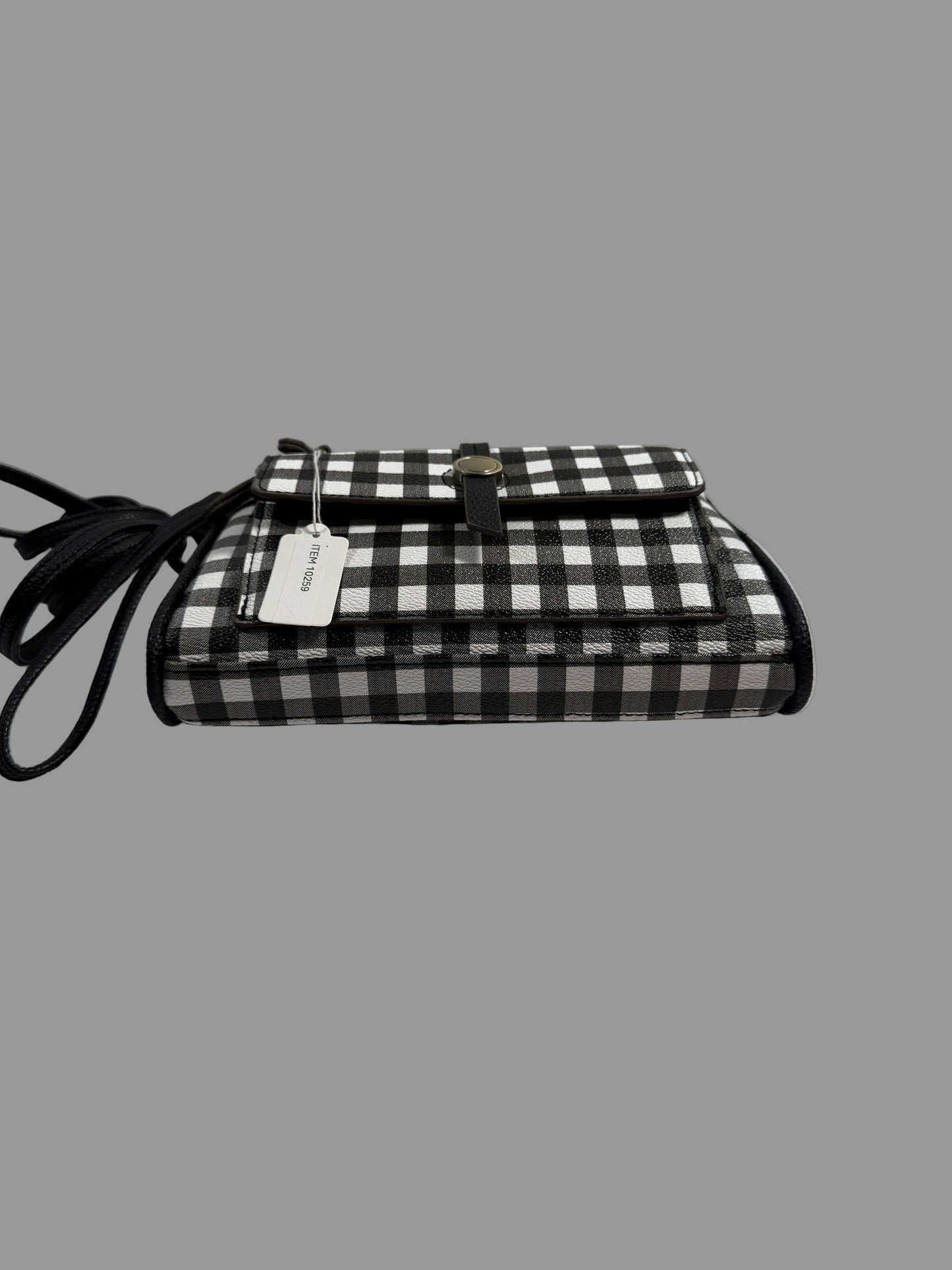  Black/White Convertible Crossbody Bag