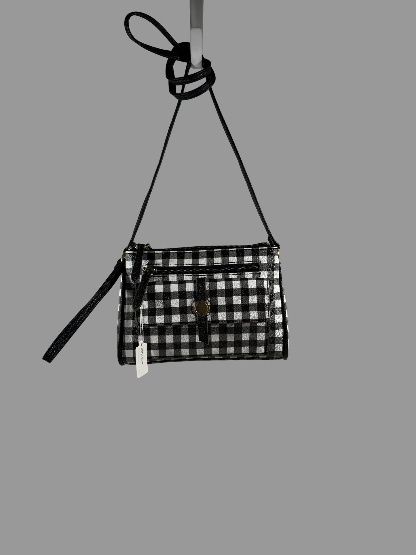 Black/White Convertible Crossbody Bag