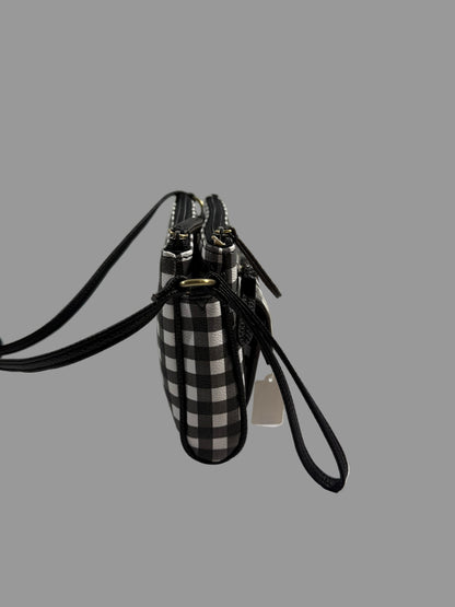  Black/White Convertible Crossbody Bag