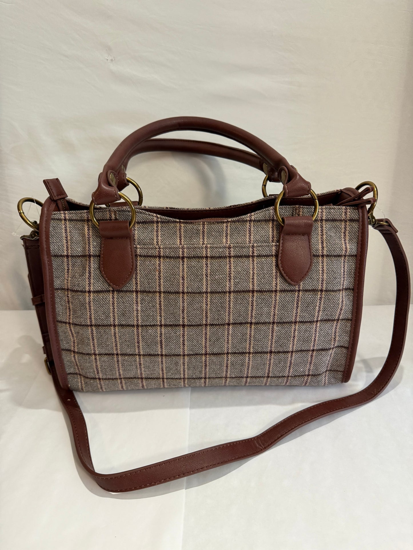 Frye and Co. Plaid Satchel