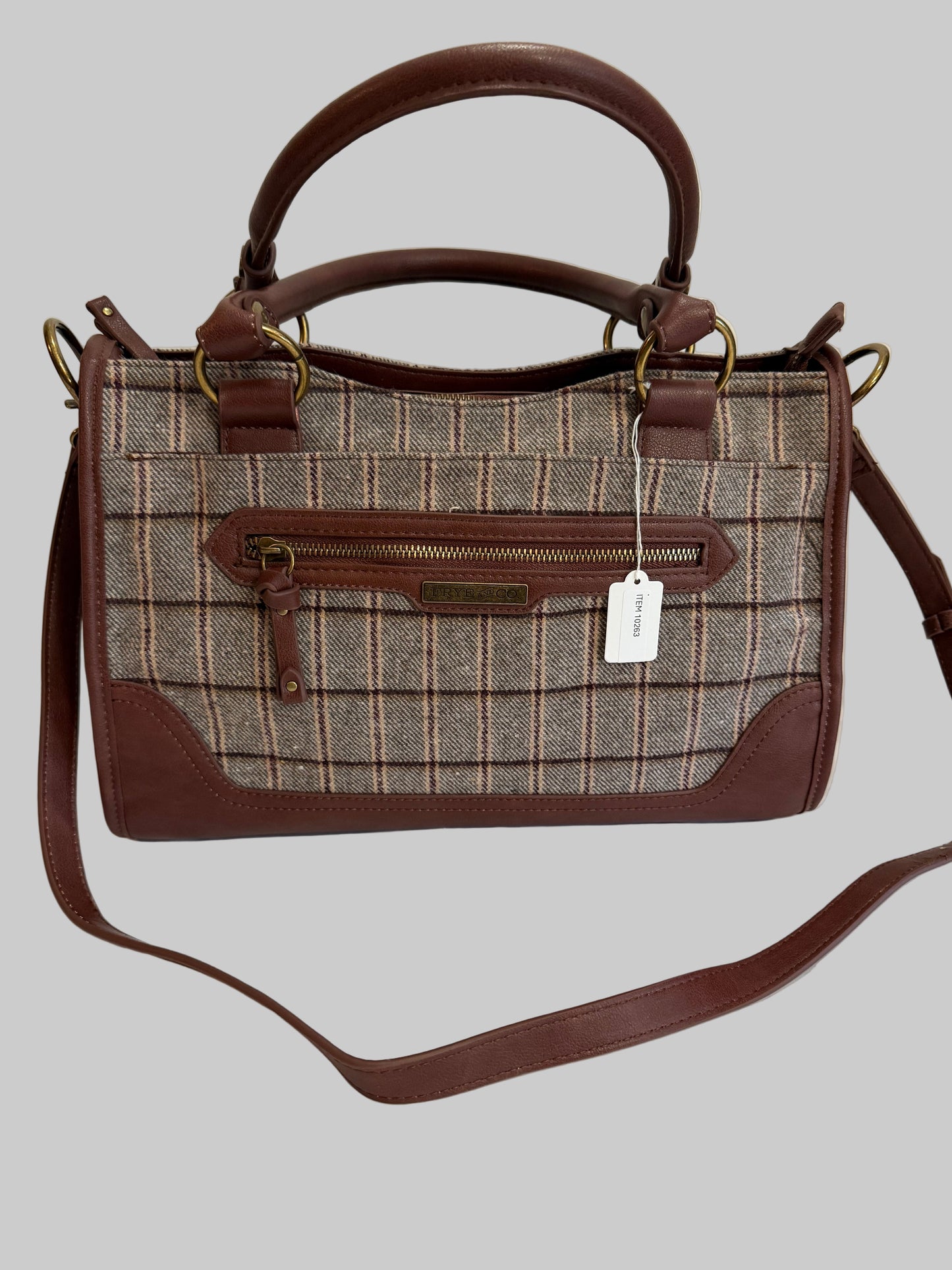 Frye and Co. Plaid Satchel
