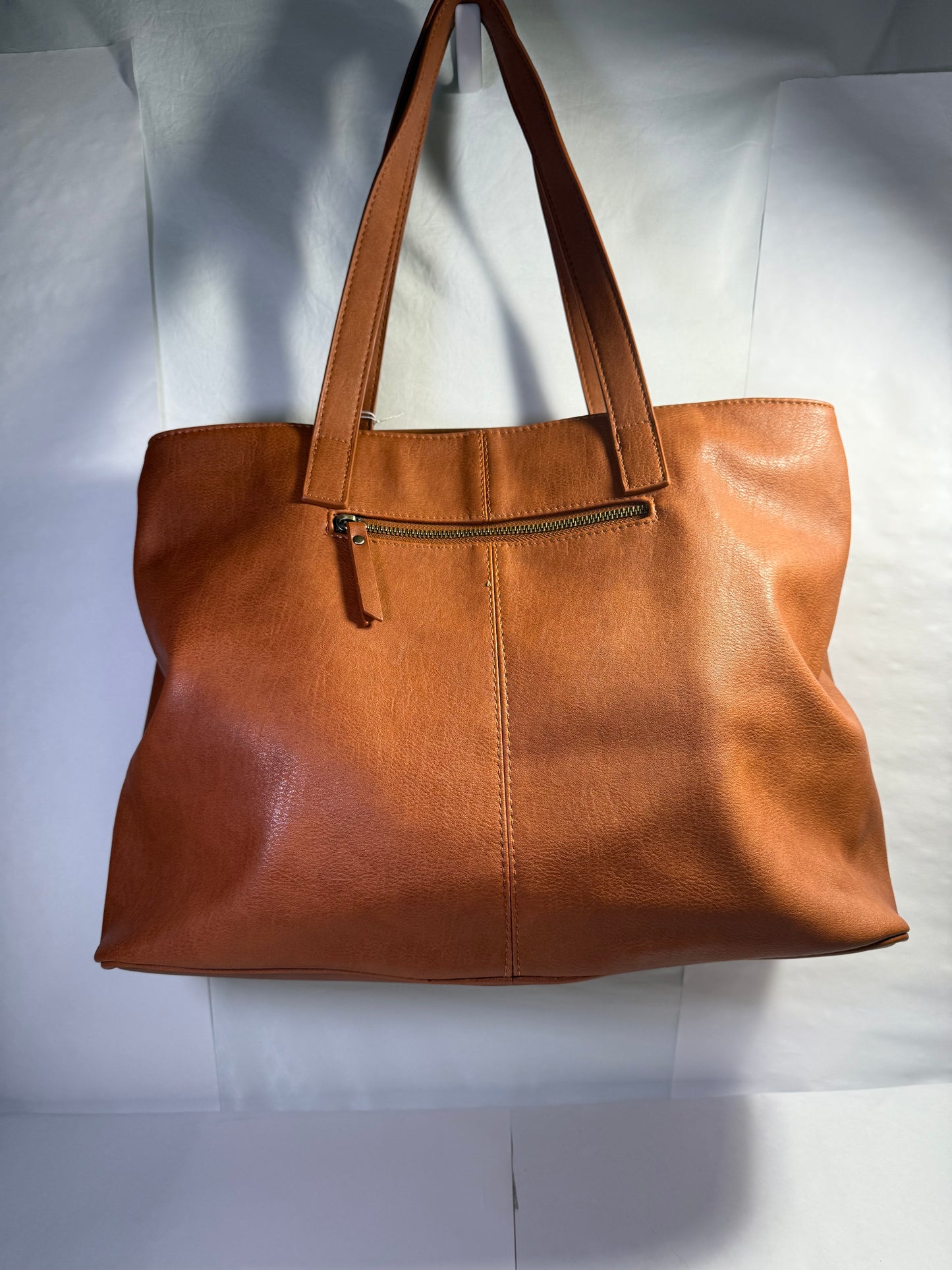 Large Leather tote bag W/3 pocket