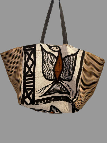 Jumbo size African tote bag