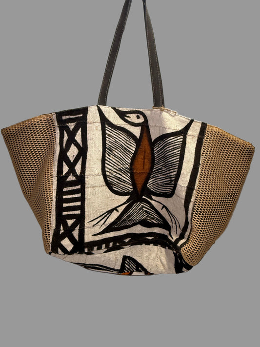 Jumbo size African tote bag