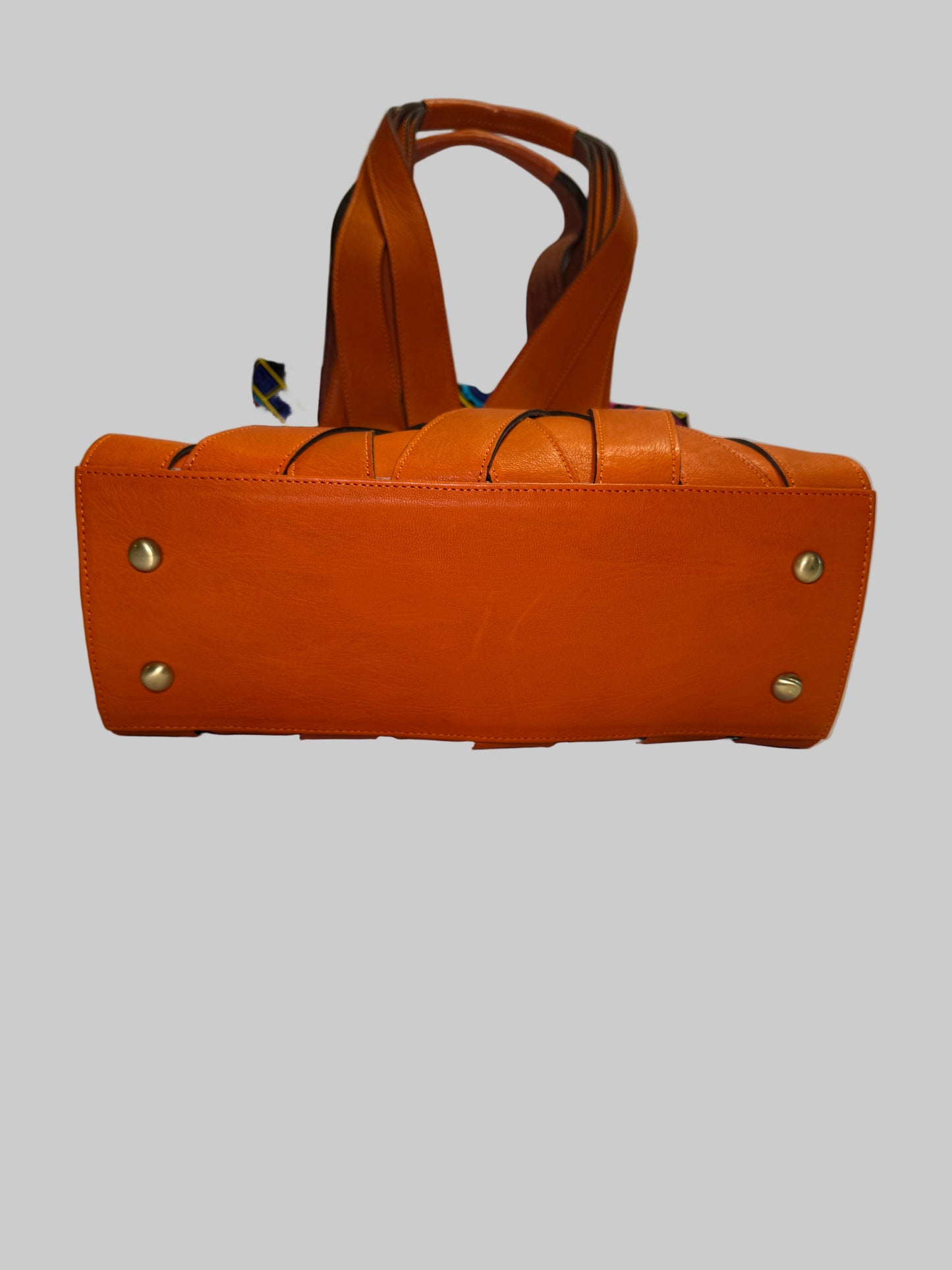 Moroccan Woven Leather Handbag – Chouara Collection.