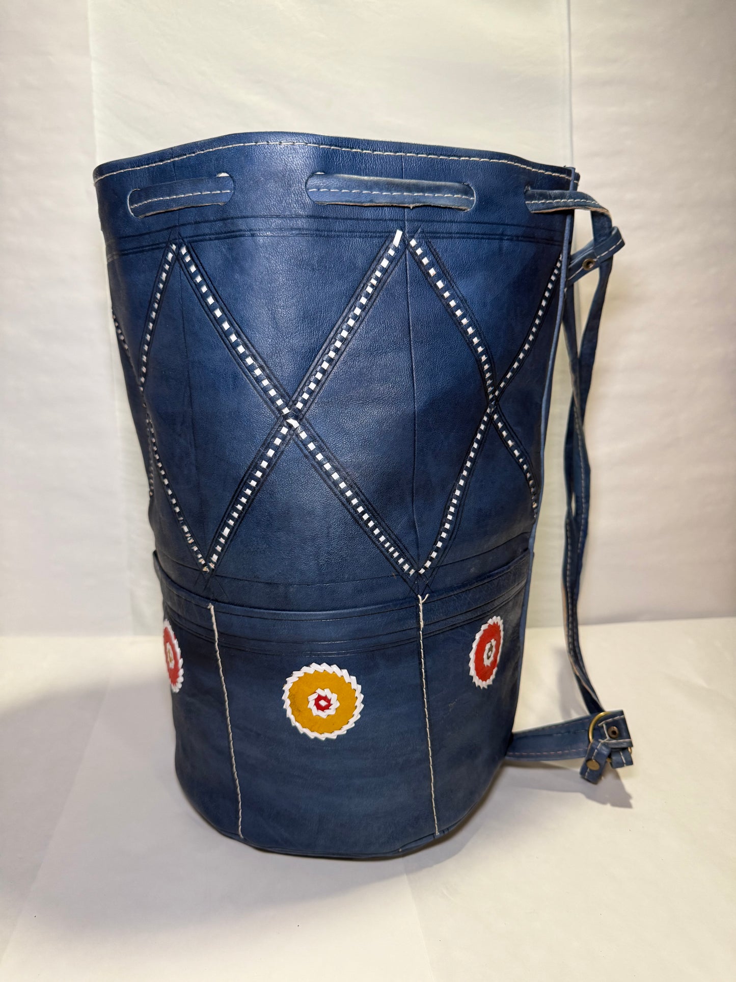 Moroccan Leather Bucket Bag