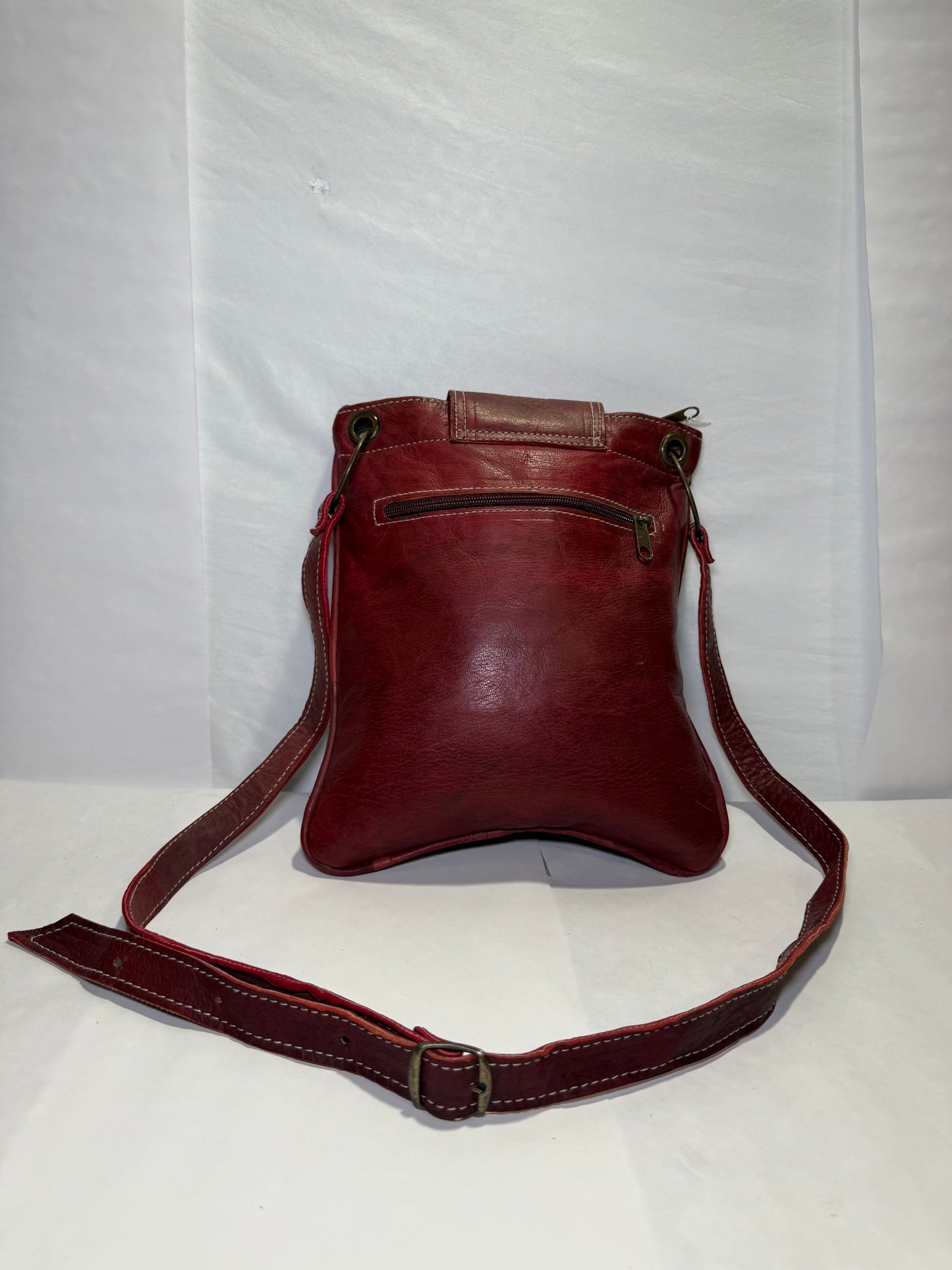 Small  Leather Crossbody Bag made in Morocco