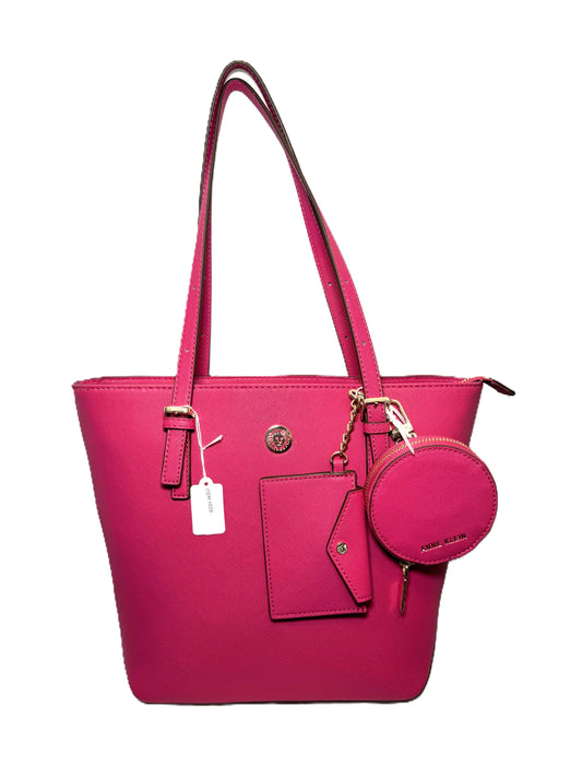 Anne Klein women tote shoulder bag w/change purse and card holder.