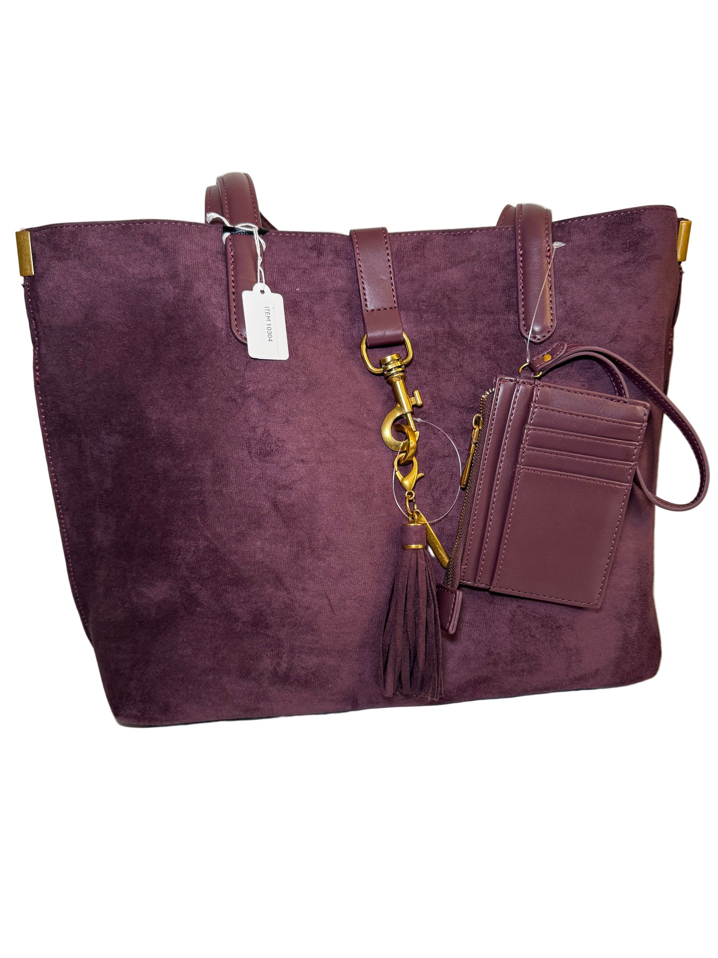 House Of Harlow large suede tote w/card holder