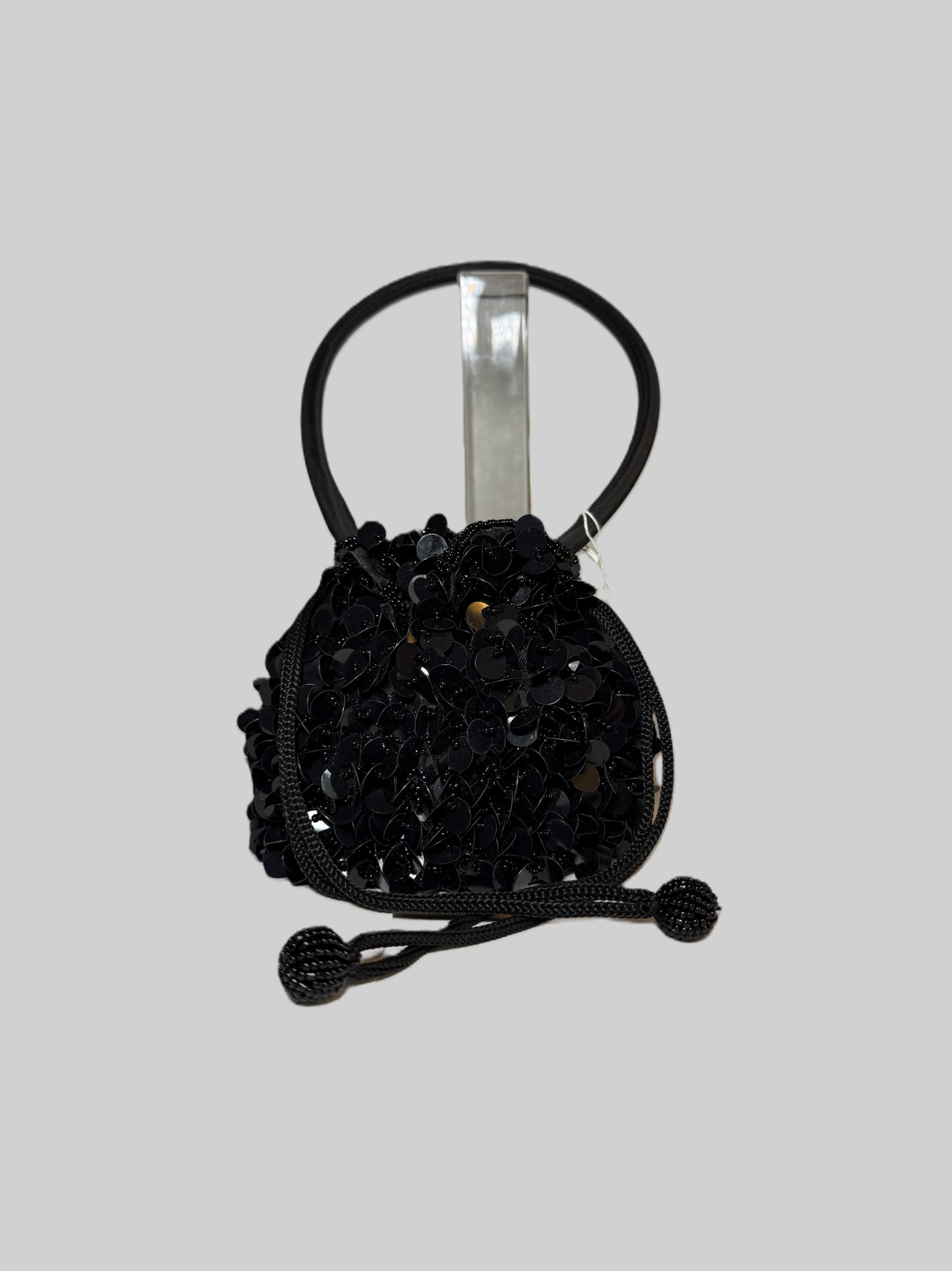 Vintage Sequin Drawstring Purse 
