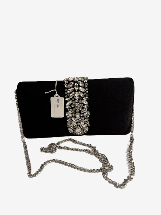 Kelly & Katie Crystal Satin Clutch