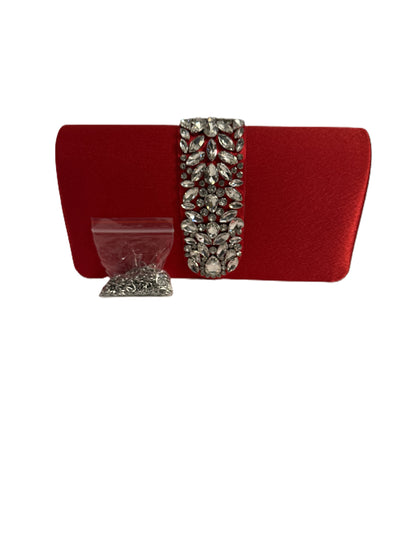 Kelly & Katie Crystal Satin Clutch