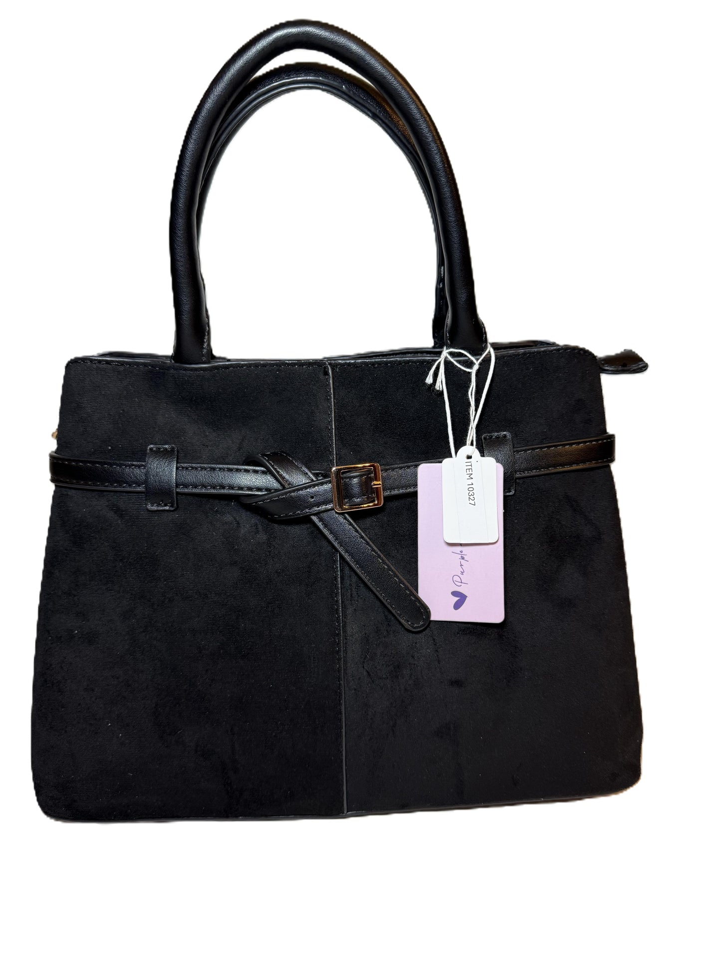 Shoulder Bag Faux Leather Purse Black