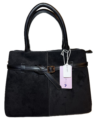 Shoulder Bag Faux Leather Purse Black