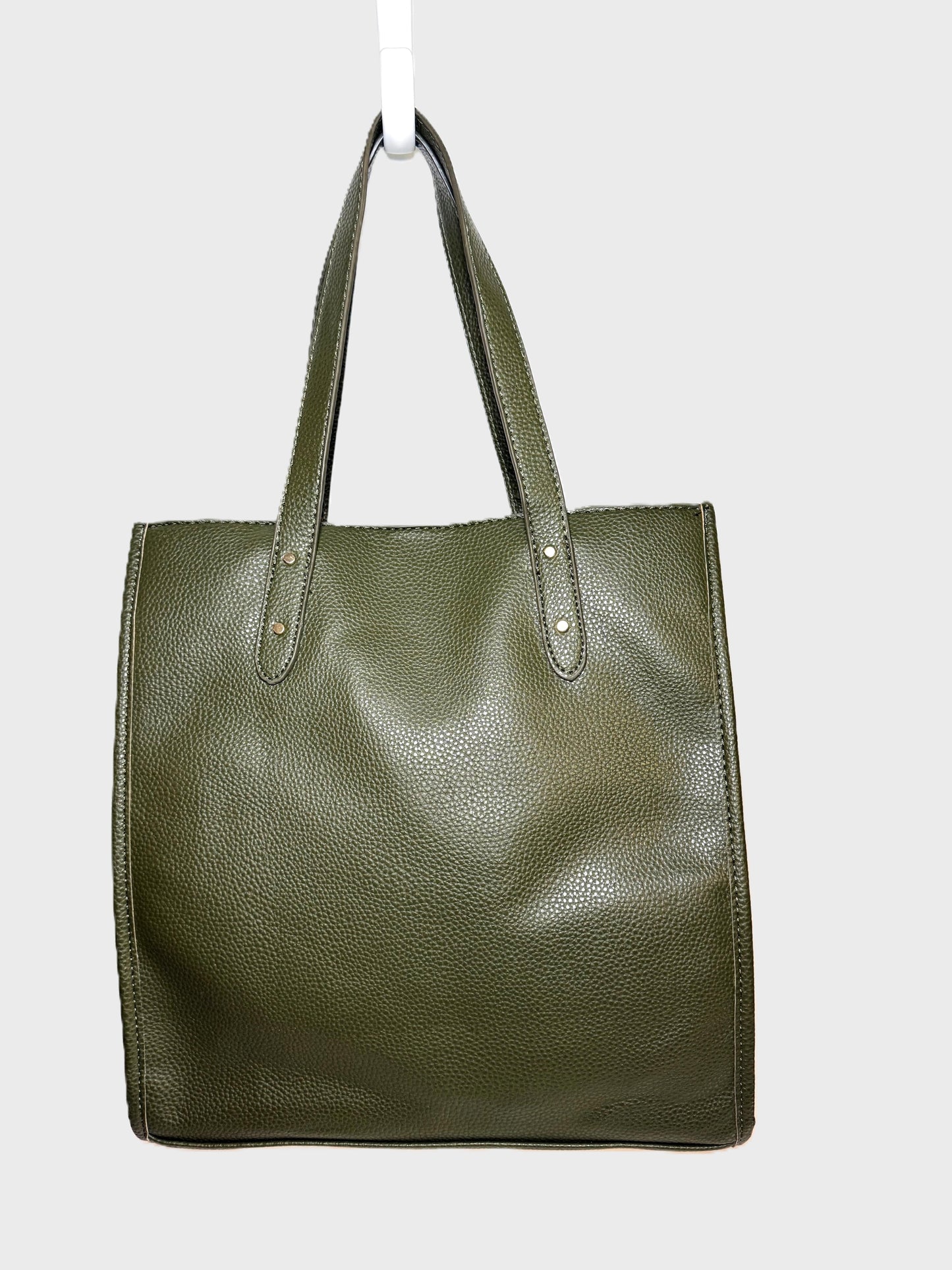 Alexis Bendel Olive Faux Leather Shoulder Bag