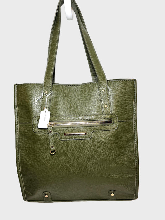 Alexis Bendel Olive Faux Leather Shoulder Bag