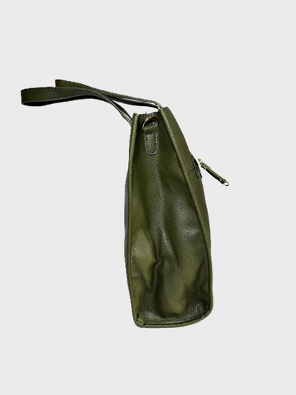 Alexis Bendel Olive Faux Leather Shoulder Bag