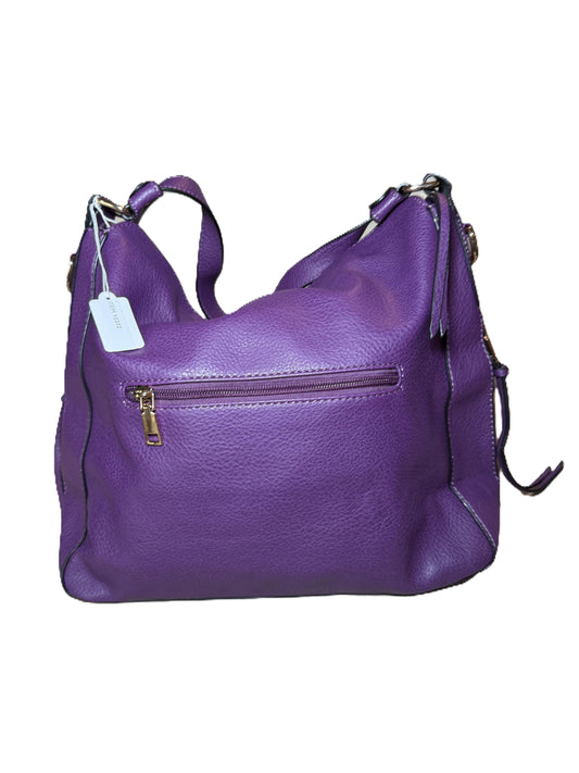 Faux Leather Hobo Bag