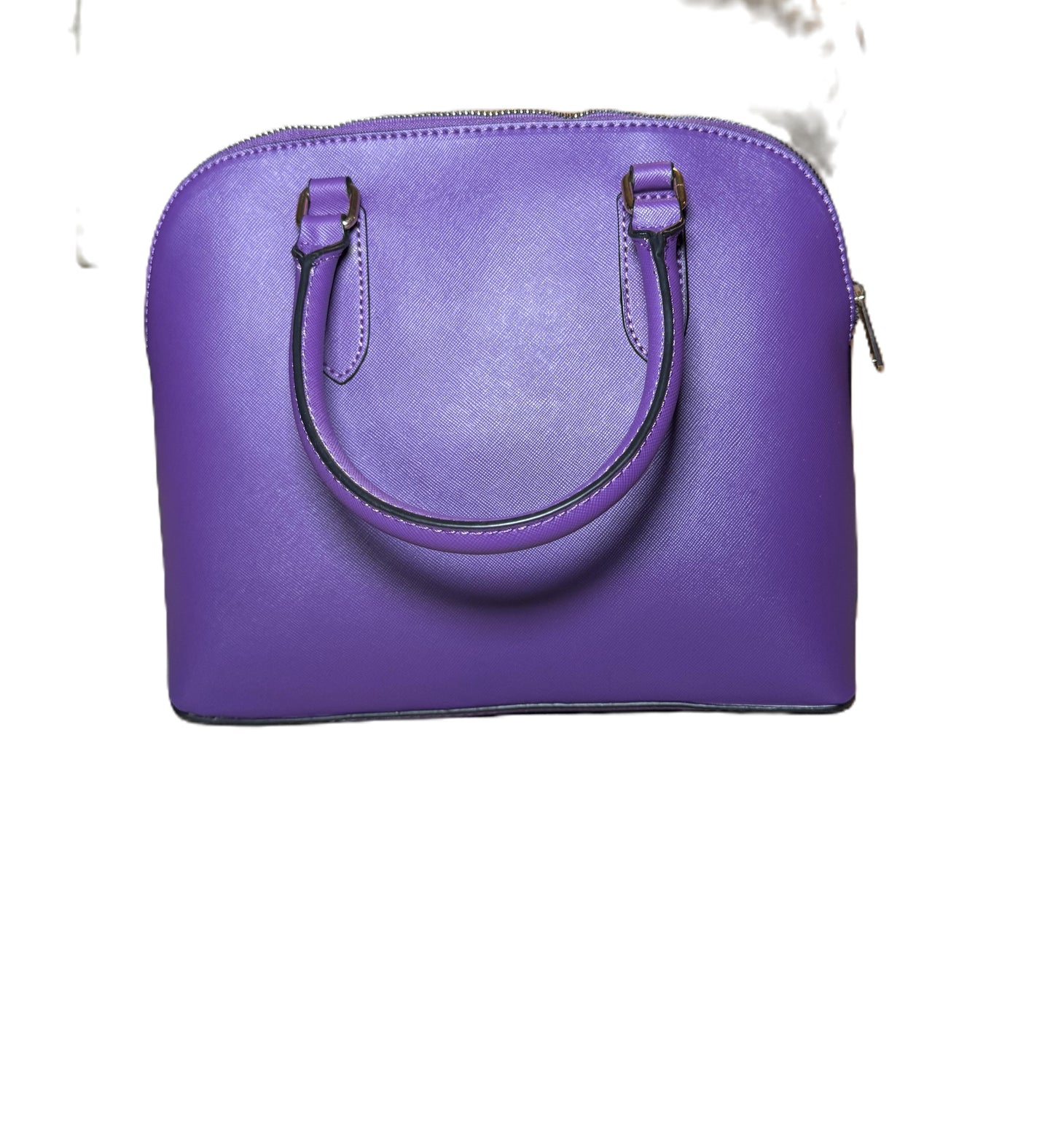 Trina Turk Purple Faux Leather Dome Crossbody Bag