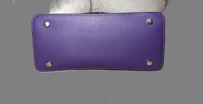 Trina Turk Purple Faux Leather Dome Crossbody Bag