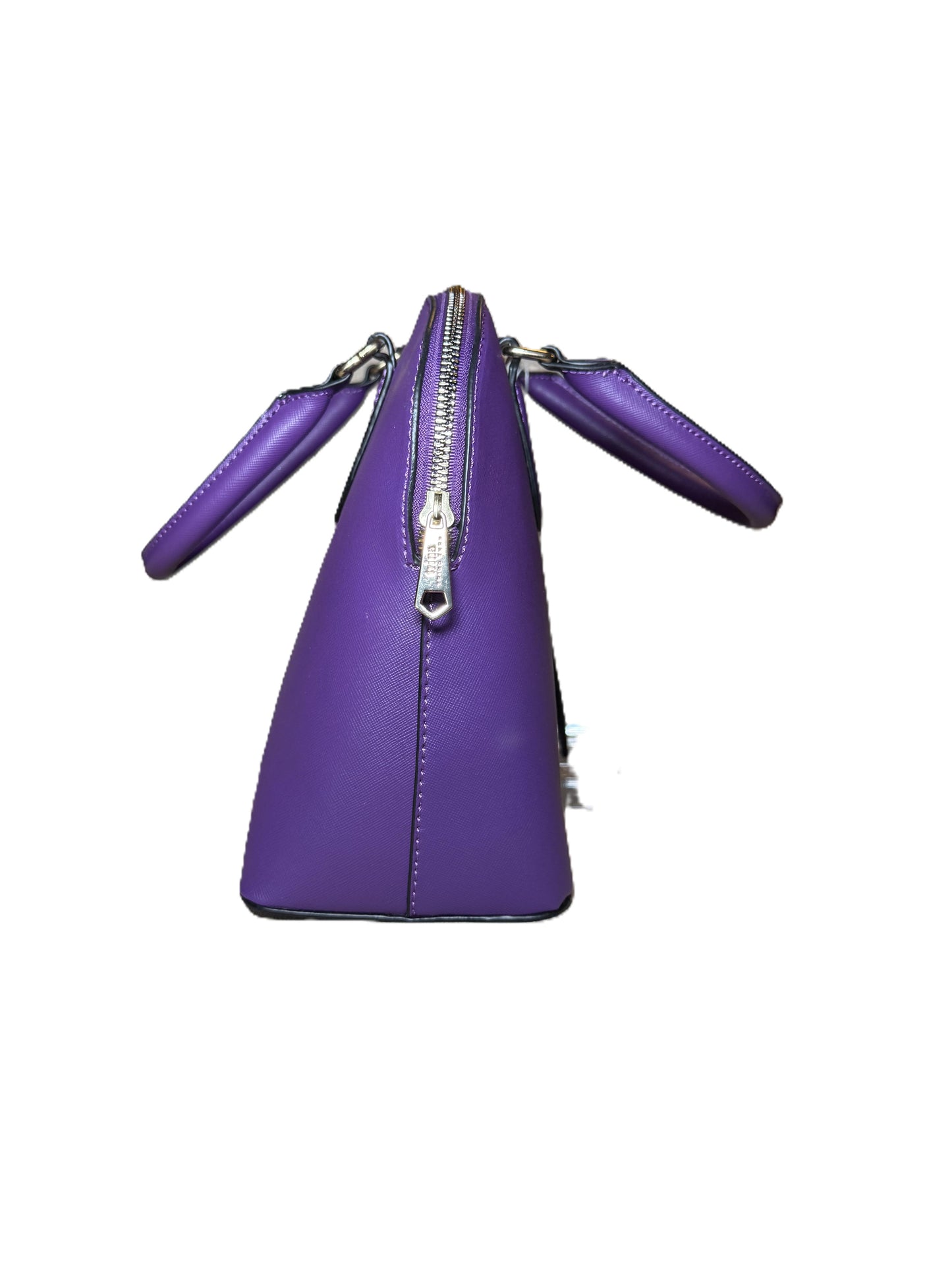 Trina Turk Purple Faux Leather Dome Crossbody Bag