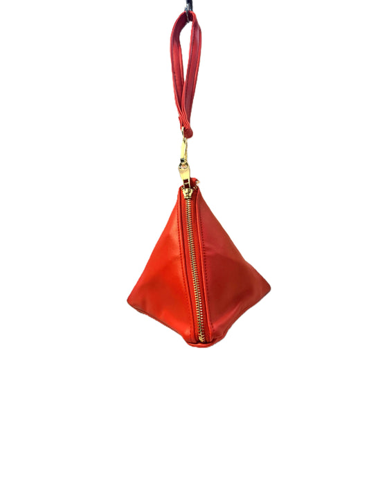 Triangle Wristlet Purse with Wrist Strap