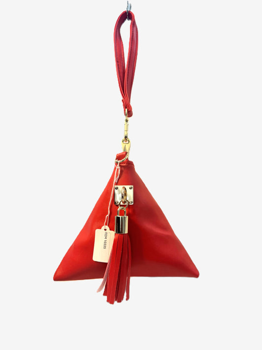 Triangle Wristlet Purse with Wrist Strap