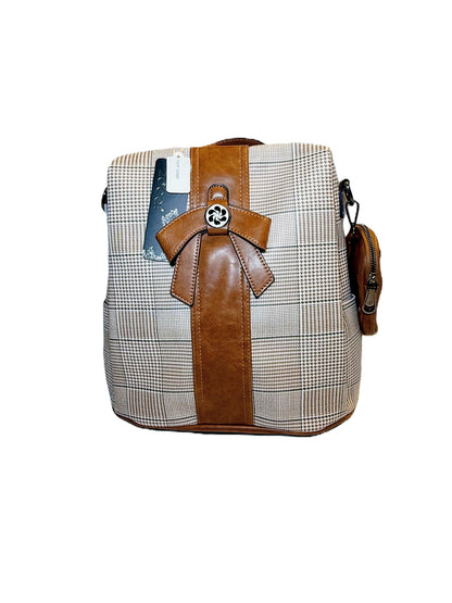 Plaid Backpack Purse
