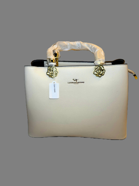 White Leather Tote/Shoulder Bag