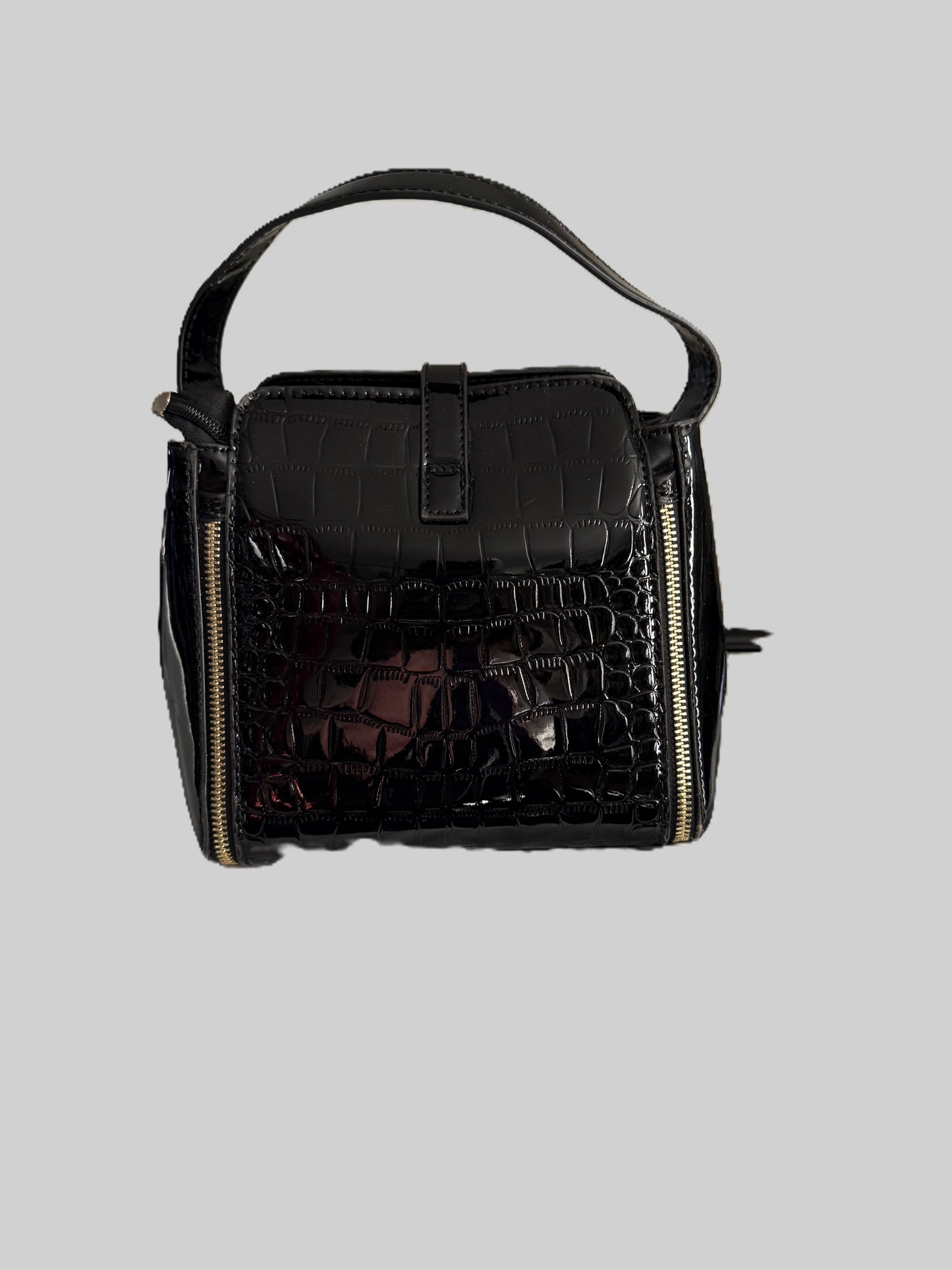 Embossed Leather Crossbody Bag