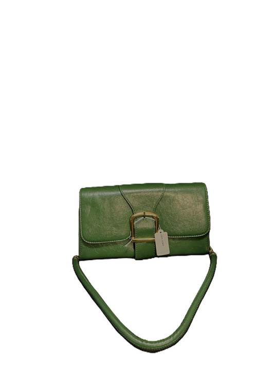 Dark Green Shoulder Bag Soft PU Leather.