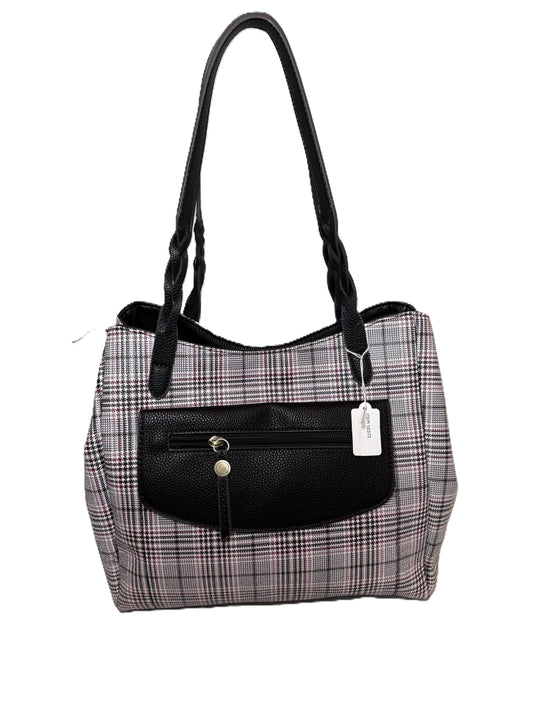 St. John's Plaid Top Handle Tote