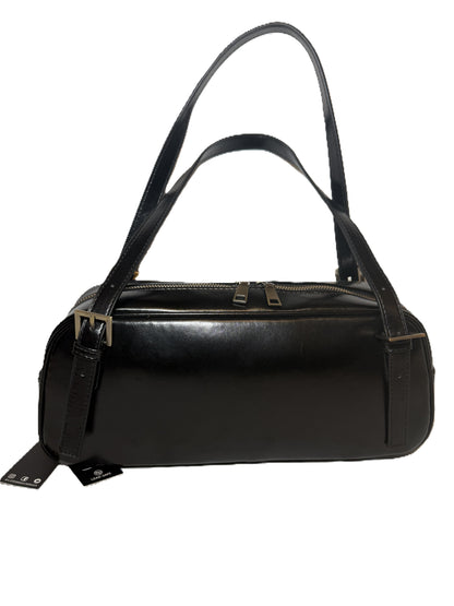 SoftLeather Rectangular Black Bag
