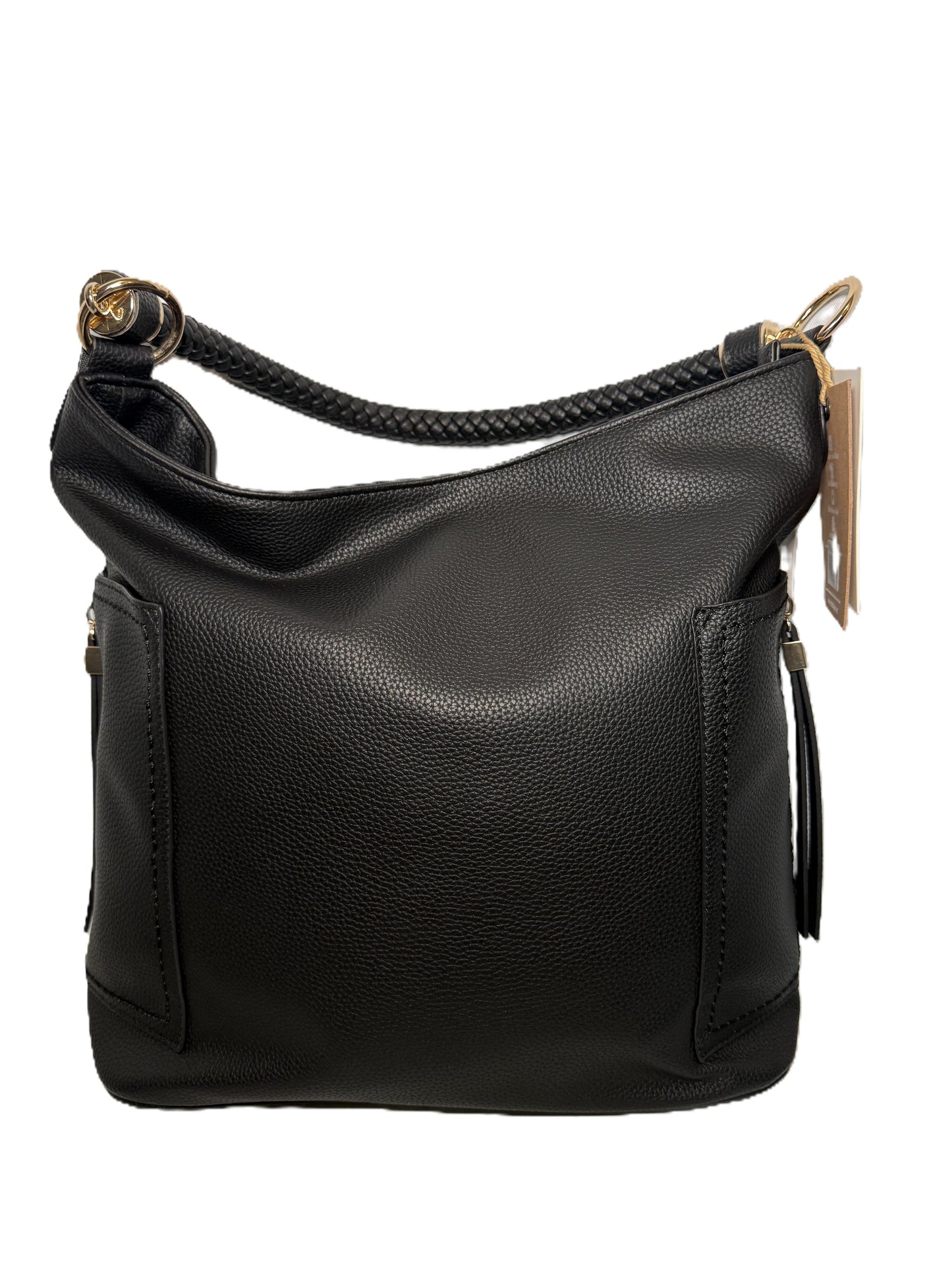 Braid Handle Hobo Bag