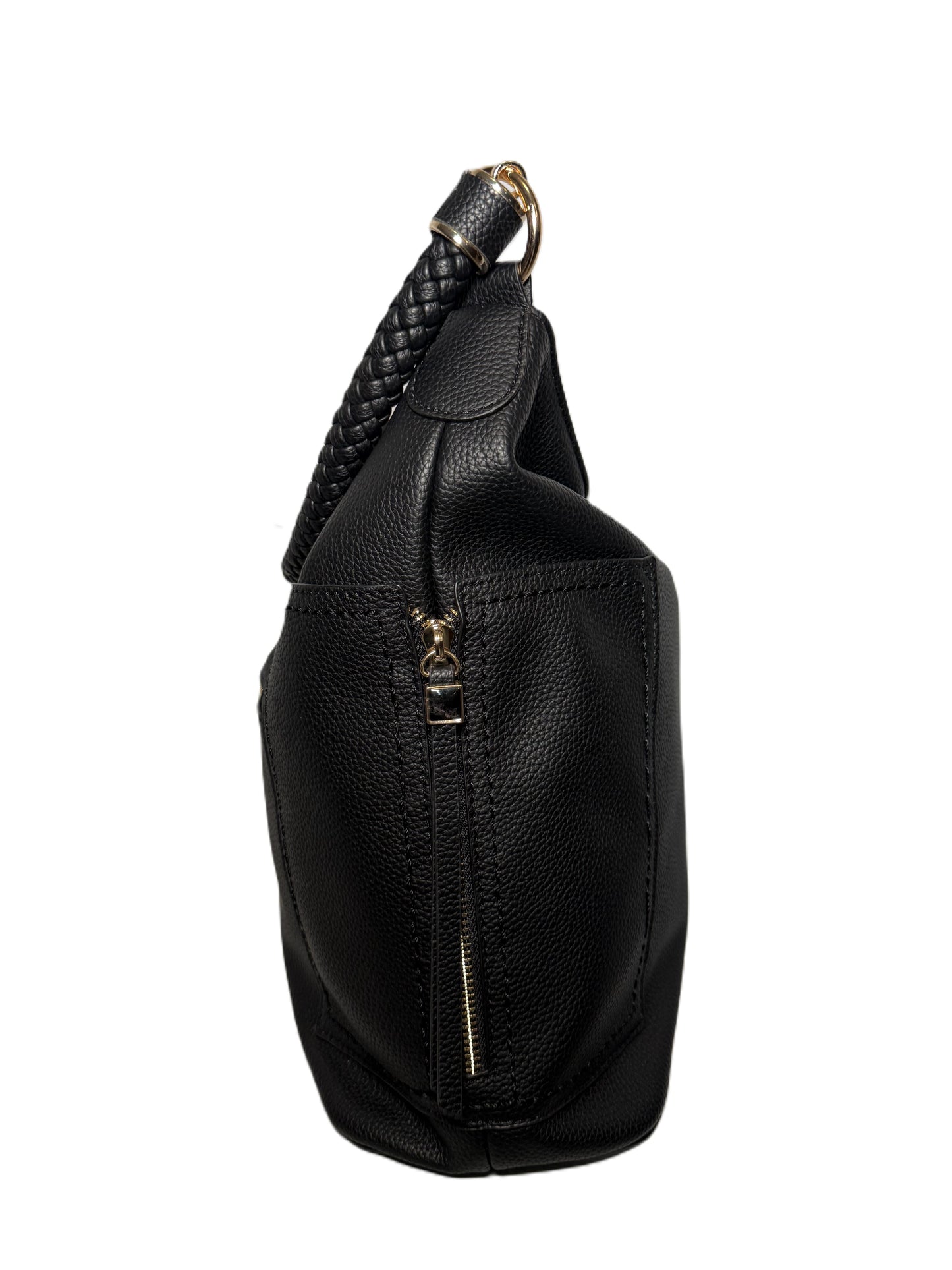 Braid Handle Hobo Bag