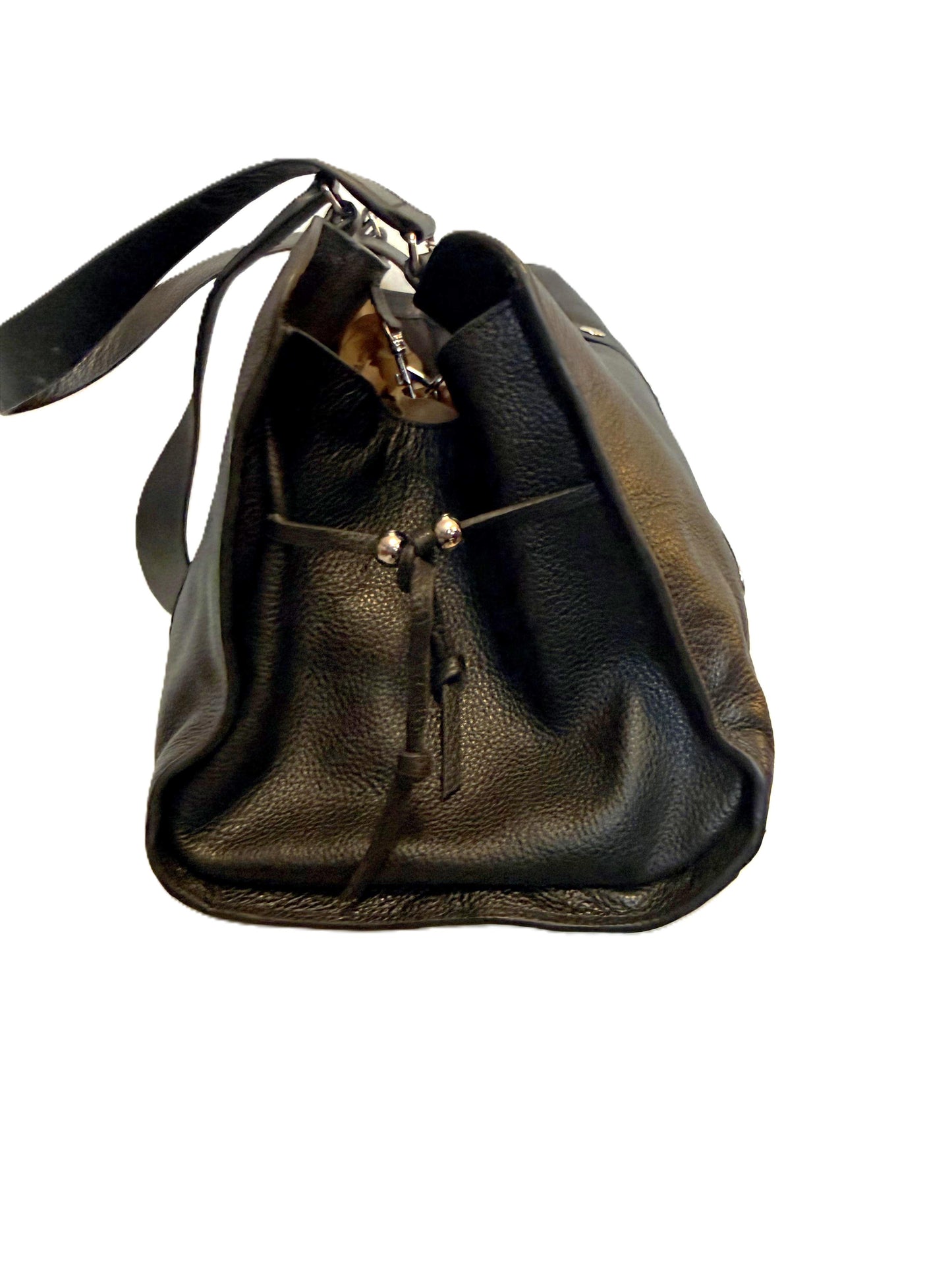 Cole Studded Leather Satchel
