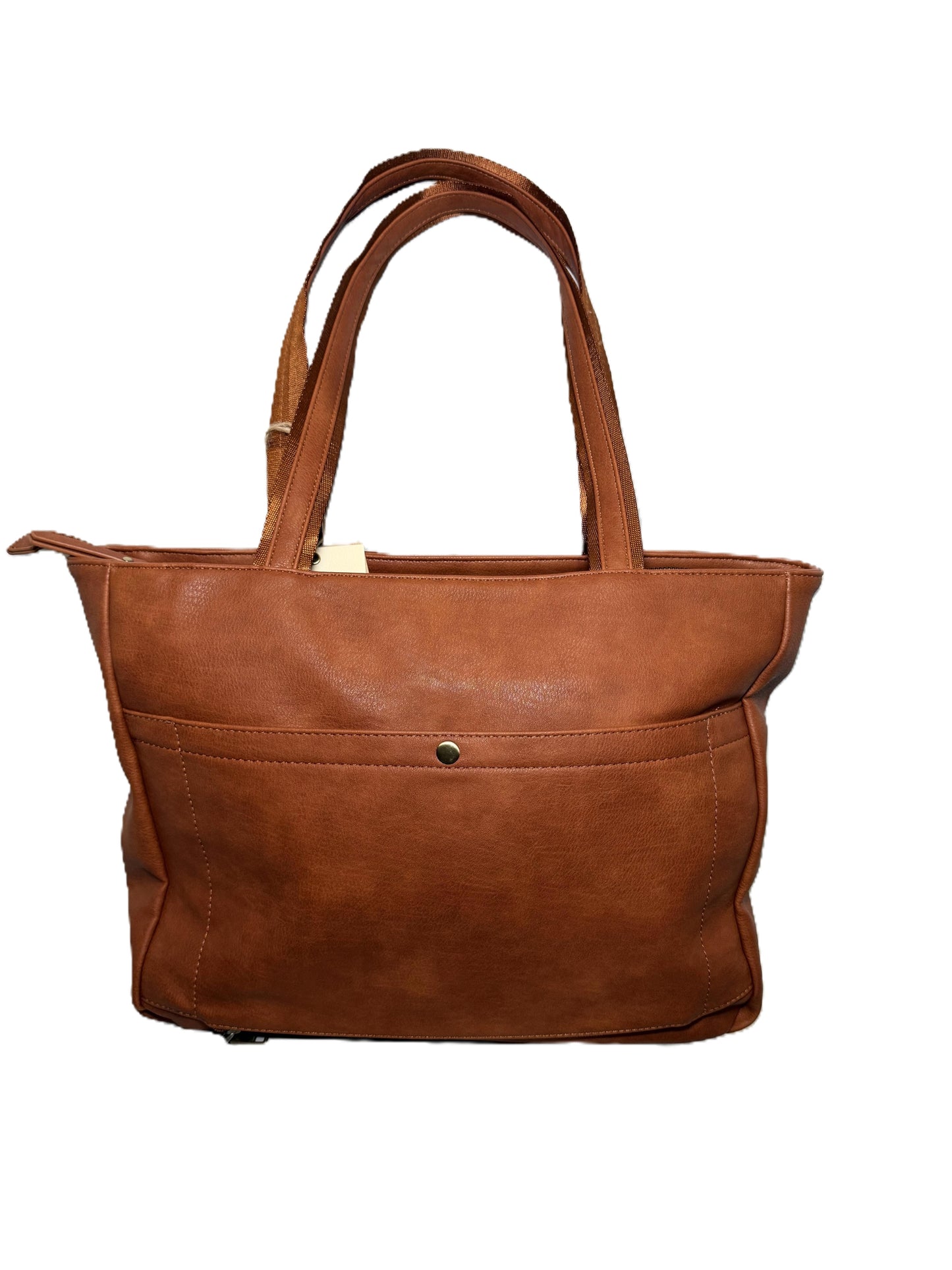Large Travel Tote - Vegan Leather