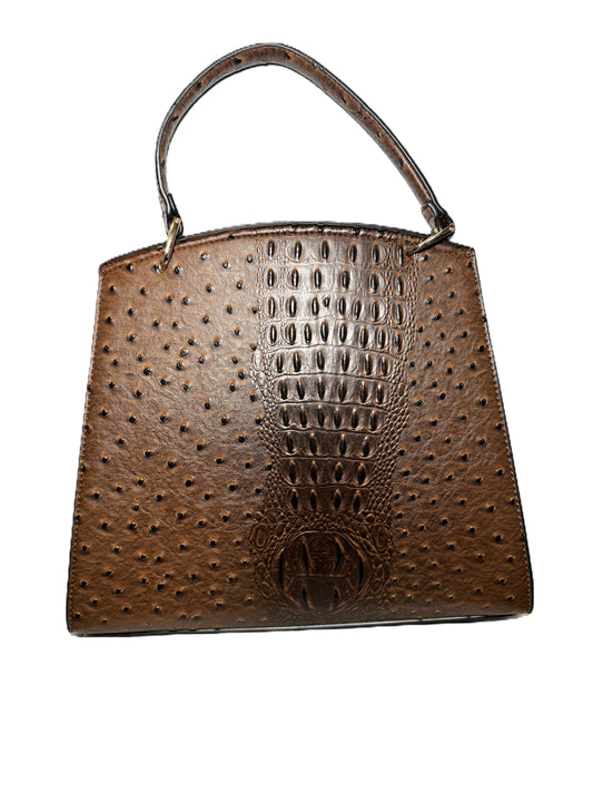 Top Handled Textured Satchel