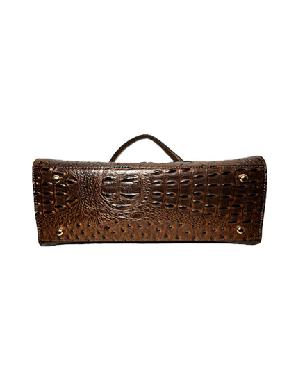 Top Handled Textured Satchel