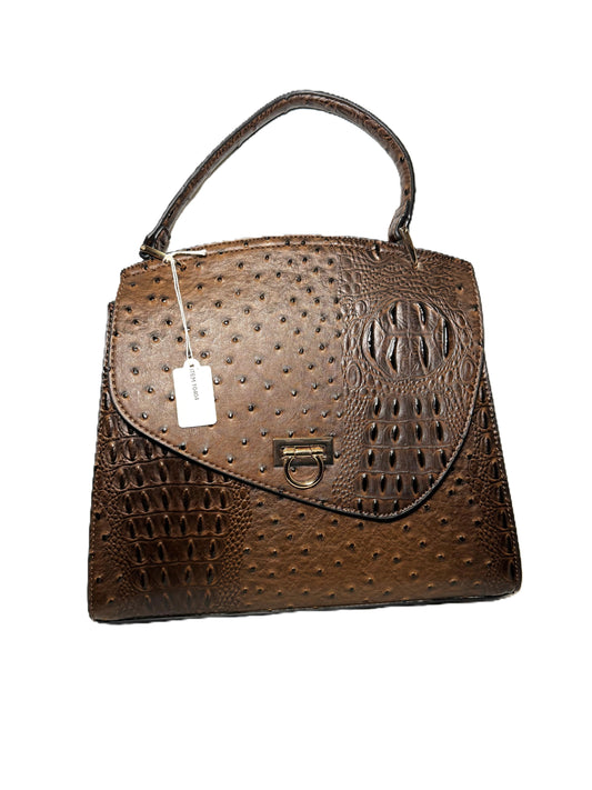 Top Handled Textured Satchel
