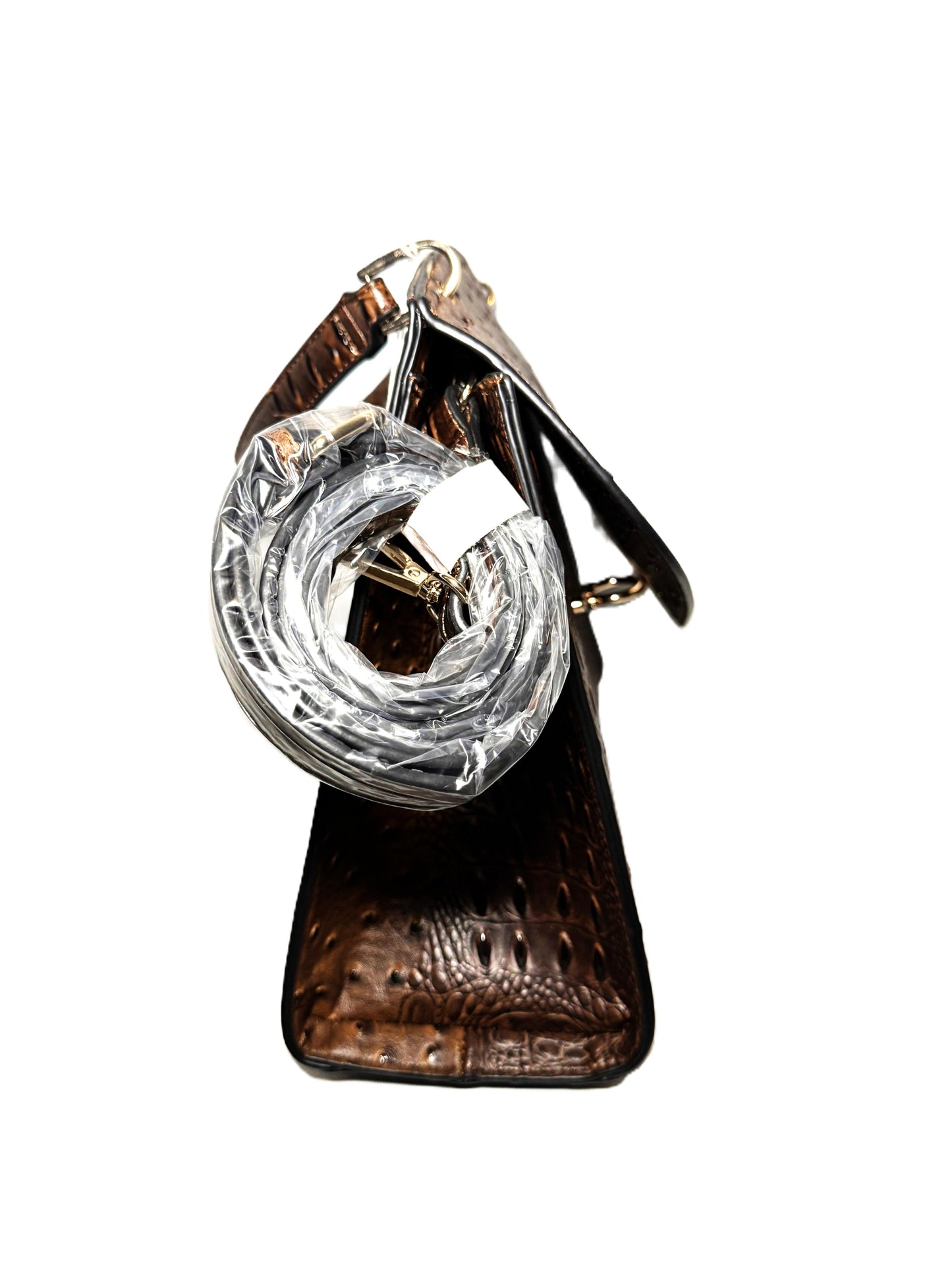 Top Handled Textured Satchel