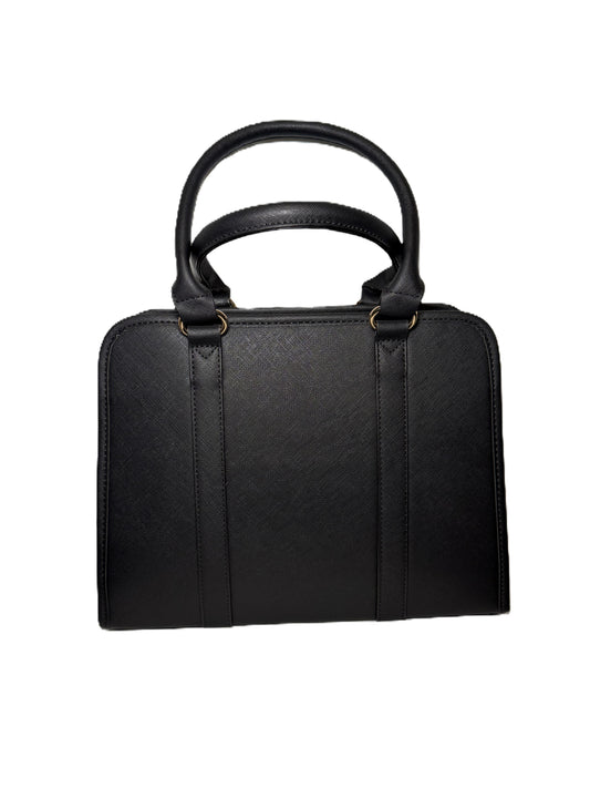 Two Toned Black/White Shoulder Bag/ Top Handle Work Satchel