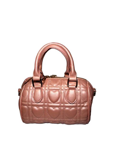 Quilted Heart Design Satchel Bag W/Wallet