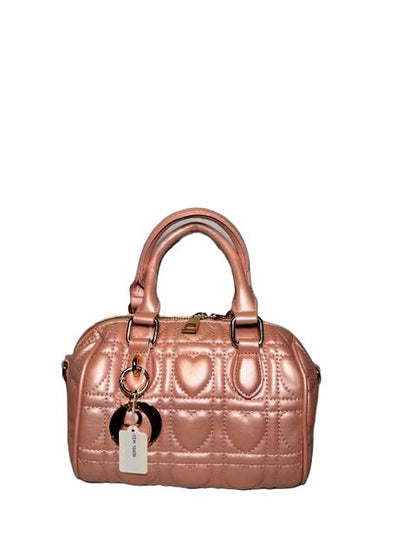Quilted Heart Design Satchel Bag W/Wallet