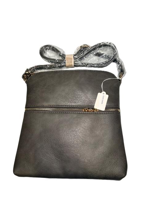 Gray Crossbody Purse W/Tassel (Copy)