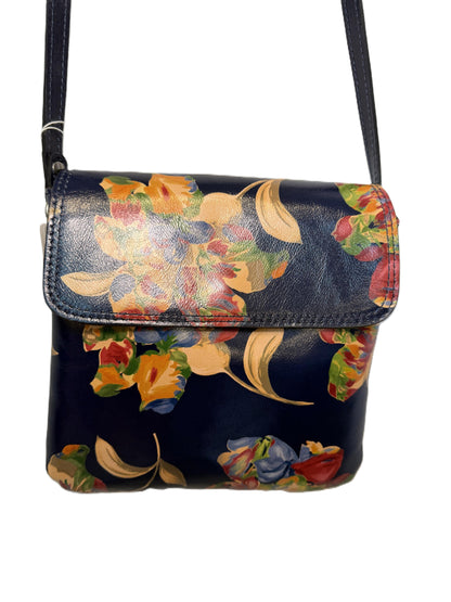 Patricia Nash Crossbody Navy Floral Bag